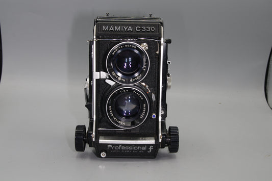 Mamiya C330 Pro F TLR Camera – 80mm f/2.8 Blue Dot Lens,  Very Good