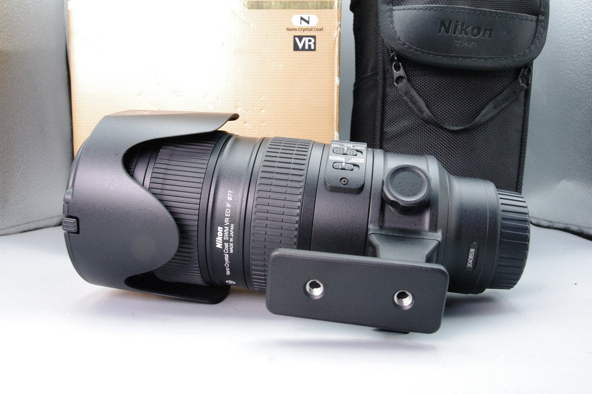 Nikon AF-S NIKKOR 70-200mm f2.8G ED VR II Lens Boxed Hood Case Excellent