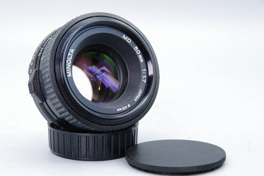 Minolta MD 50mm f/1.7 Lens – Excellent Condition – Manual Focus – MD Mount