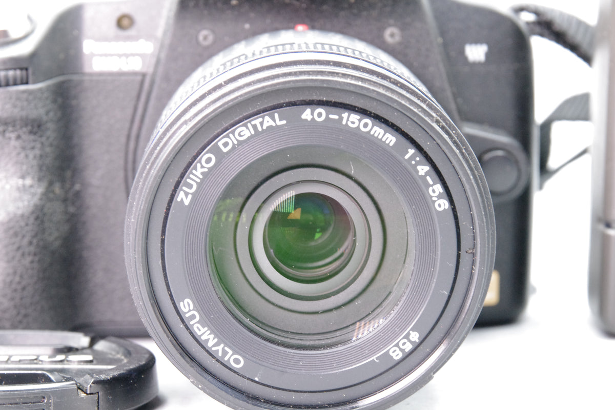 Panasonic Lumix DMC-L10 DSLR Olympus Zuiko 40-150mm Lens Kit Very Good