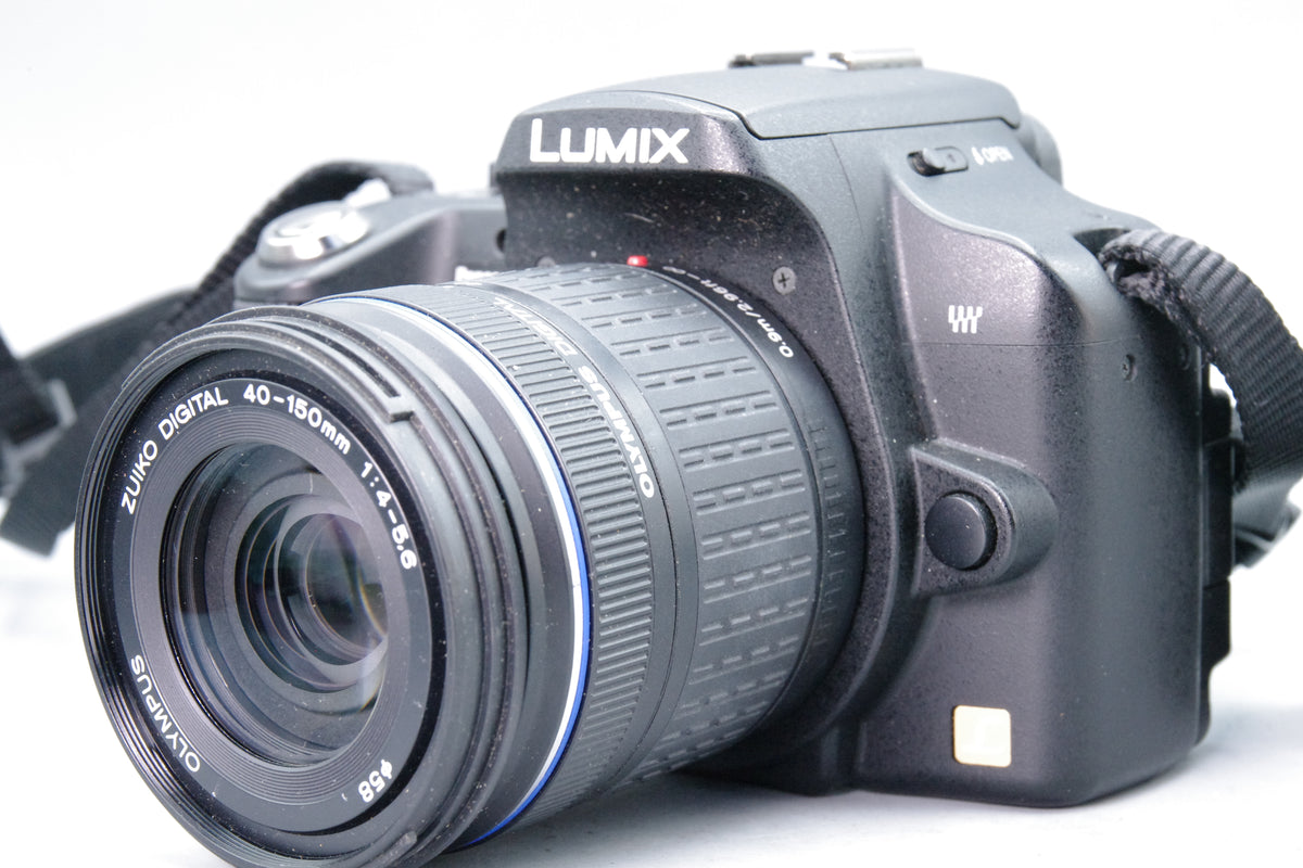 Panasonic Lumix DMC-L10 DSLR Olympus Zuiko 40-150mm Lens Kit Very Good