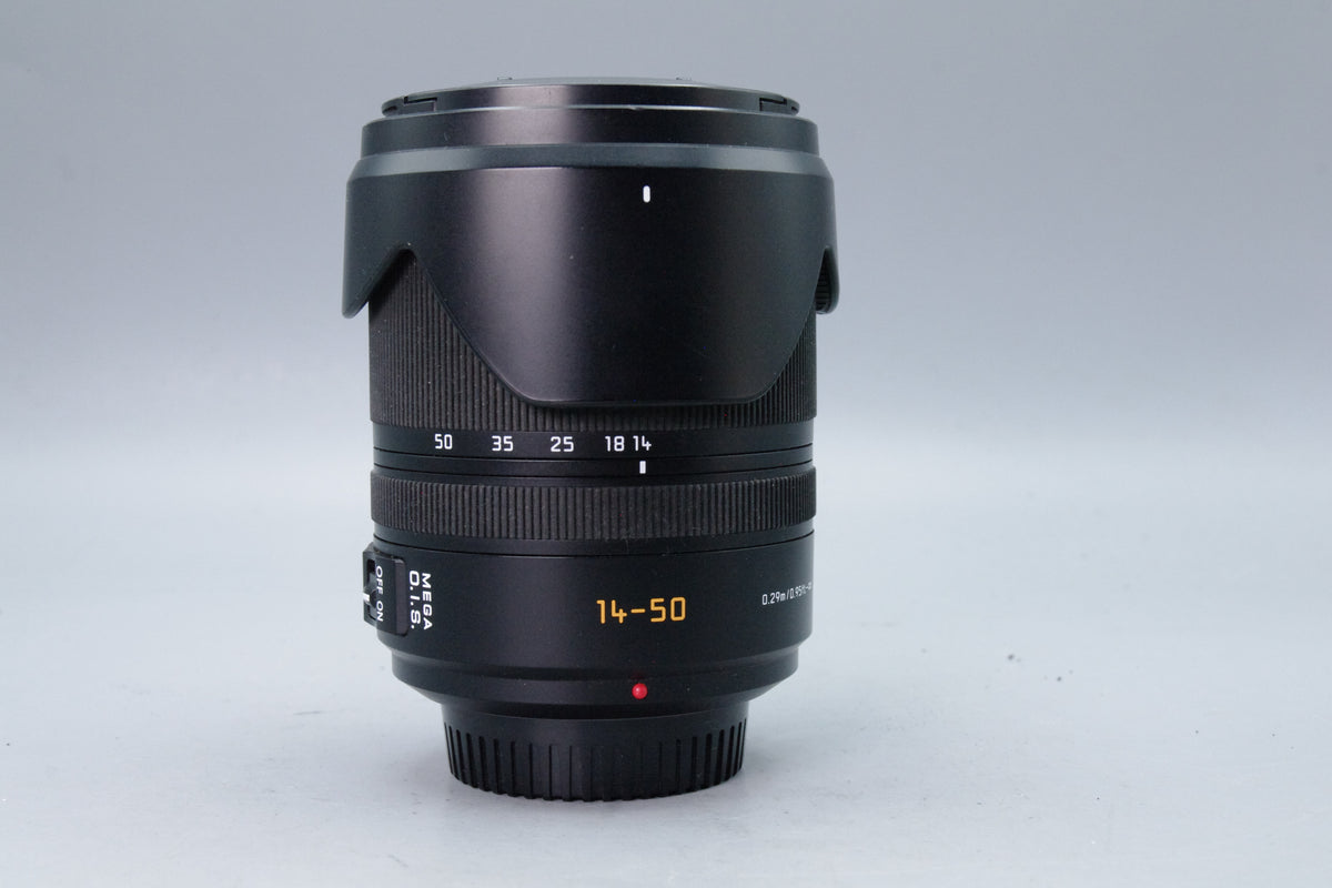Leica D Vario-Elmar 14-50mm f3.8-5.6 ASPH MEGA OIS Four Thirds Lens Hood Excellent