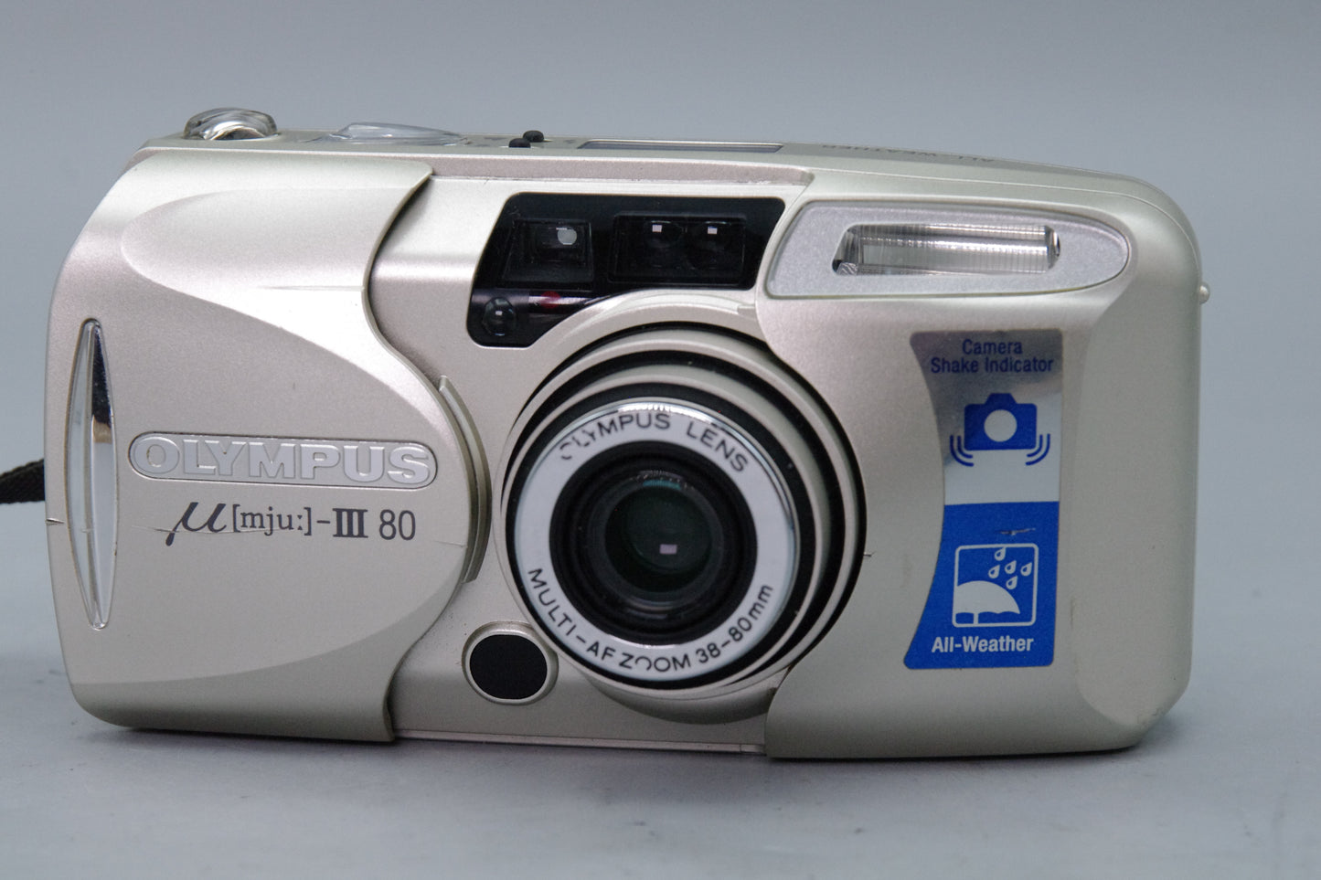 Olympus MJU III Zoom 80 35mm Film Camera – Compact All Weather - Excellent