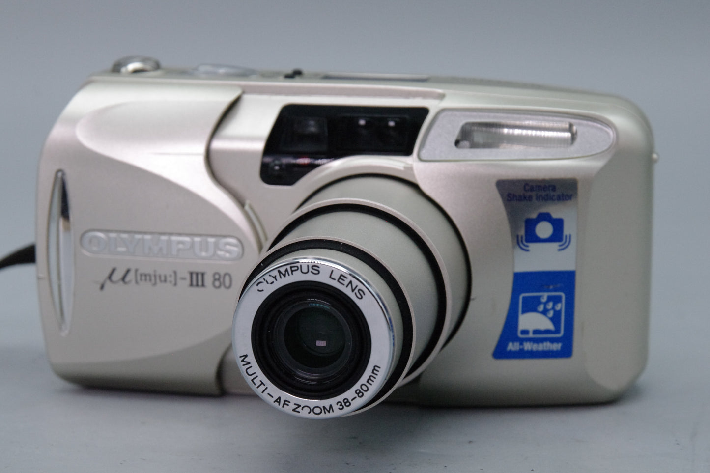 Olympus MJU III Zoom 80 35mm Film Camera – Compact All Weather - Excellent