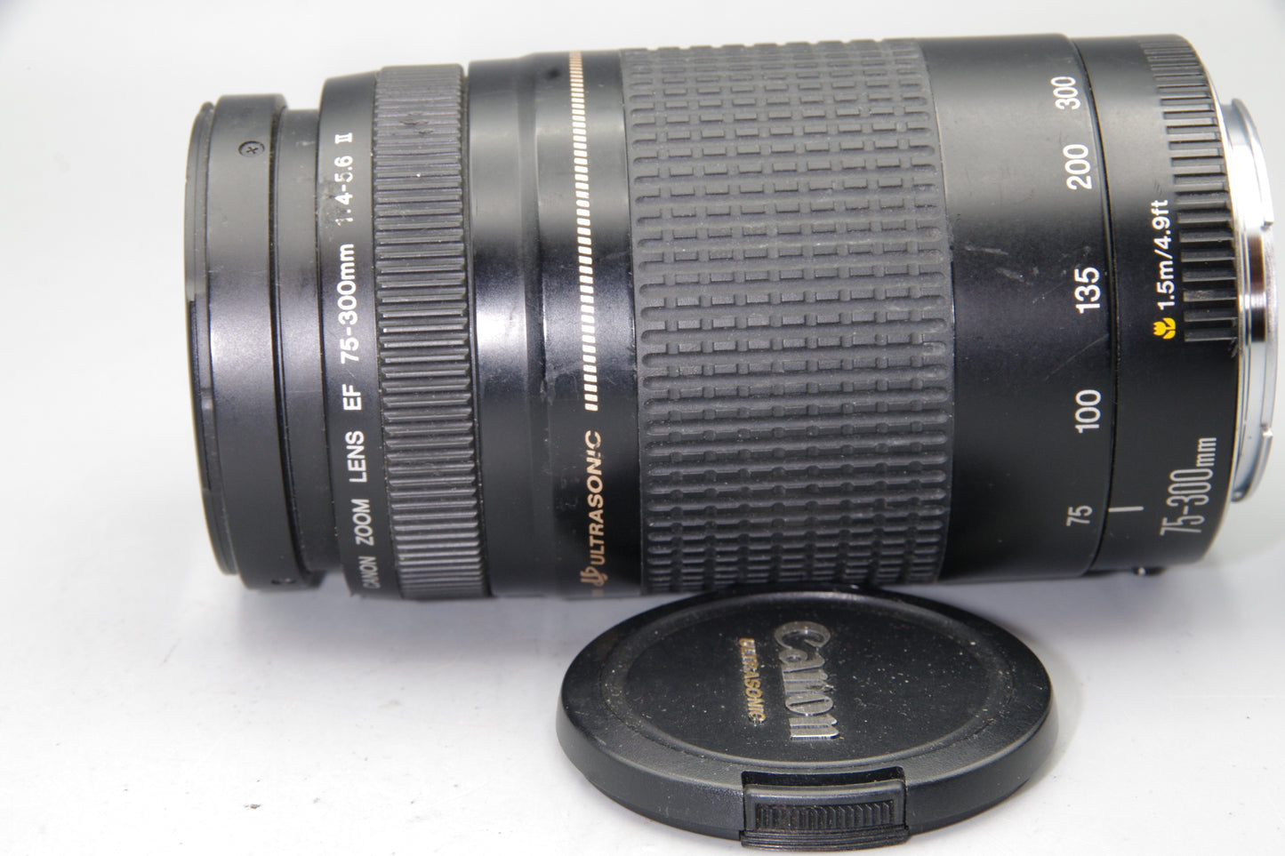 Canon 75-300mm F/4-5.6 II Ultrasonic USM EF Mount Zoom Lens - Excellent