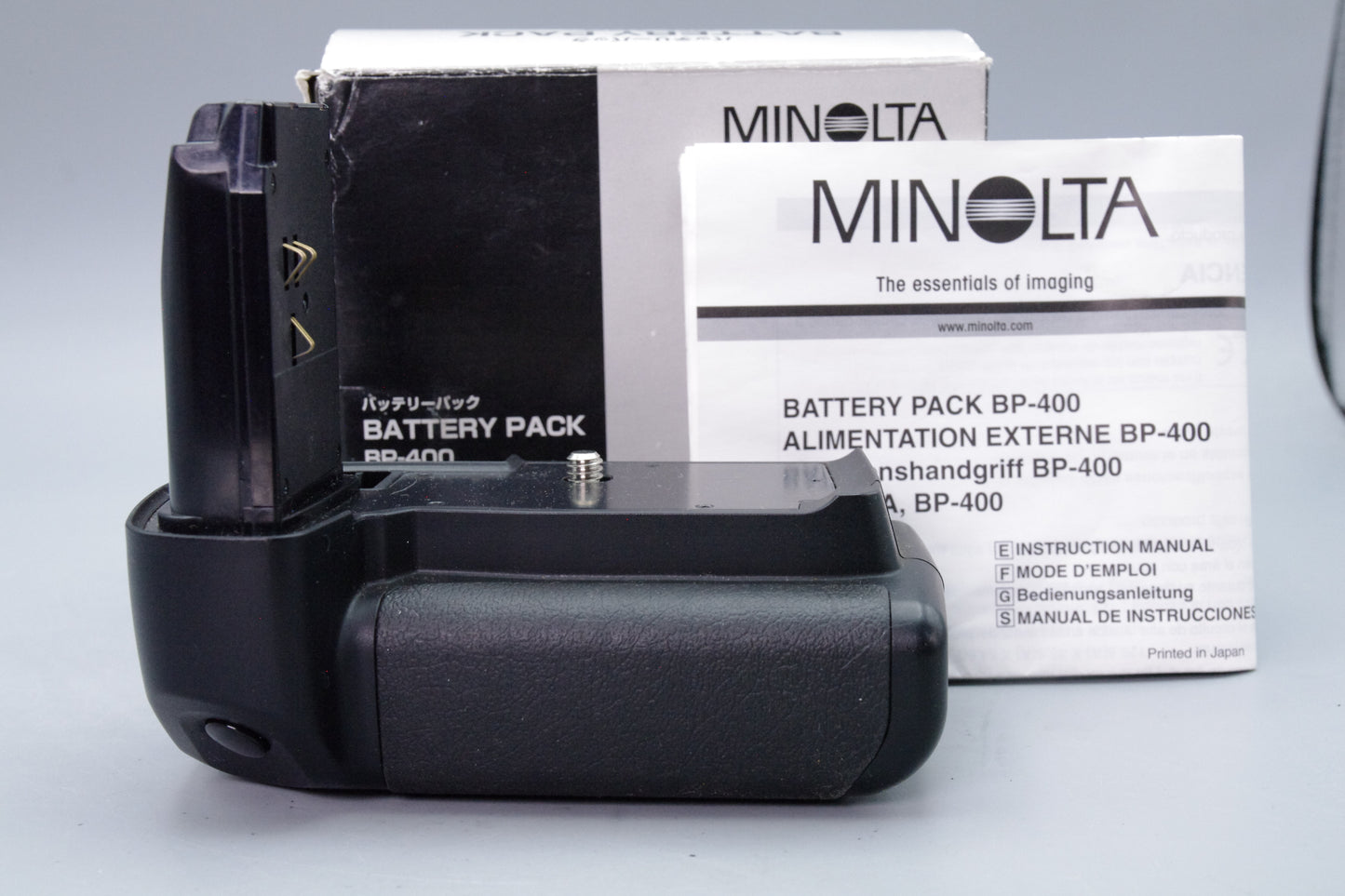 Minolta BP‑400 Battery Grip – Boxed – Excellent Condition – Tested & Working