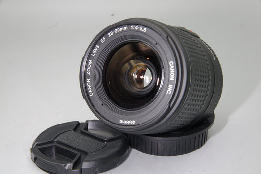 Canon EF 28–90mm f/4–5.6 (Non‑USM) – AF Zoom Lens with Caps