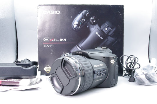 Casio Exilim Pro EX-F1 6.0MP Bridge Camera Boxed Charger Cables Very Good