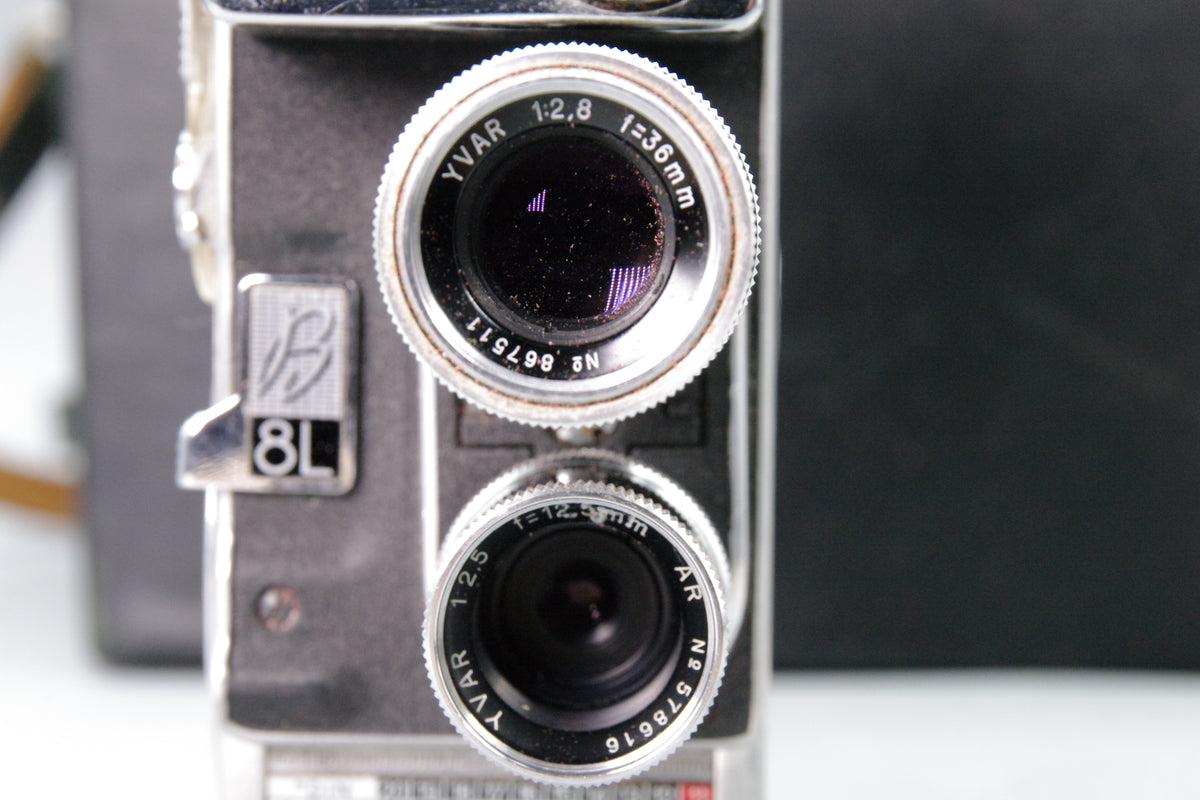 Bolex Paillard B8L 8mm Cine Camera Kern Yvar Lenses Case - Meter Fault