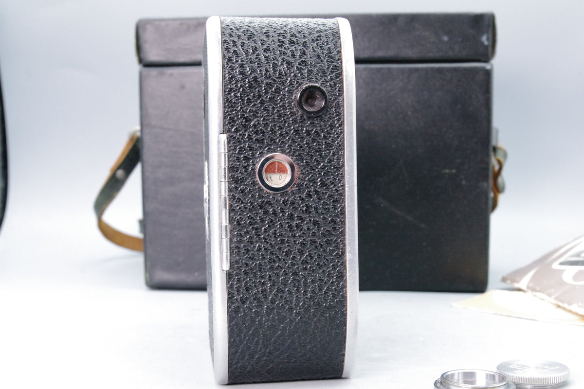 Bolex Paillard B8L 8mm Cine Camera Kern Yvar Lenses Case - Meter Fault