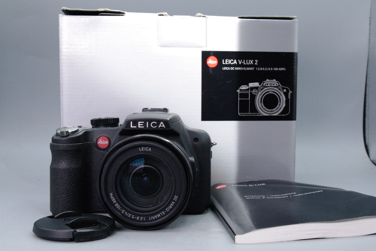 Leica V-Lux 2 14.1MP Digital Bridge Camera Boxed Manual Lens Cap Excellent