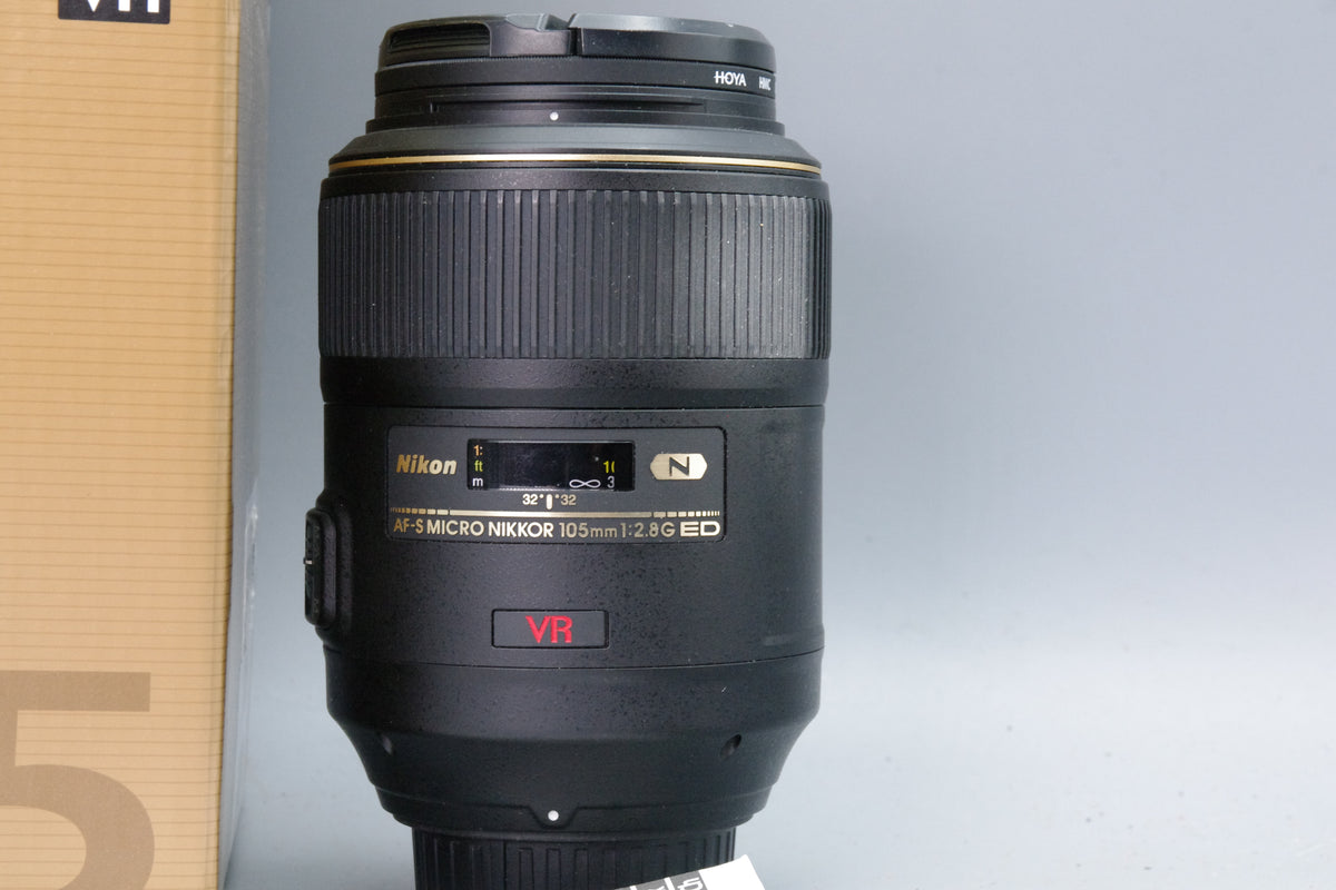 Nikon AF-S VR Micro-Nikkor 105mm f2.8G IF-ED Macro Lens Boxed Excellent