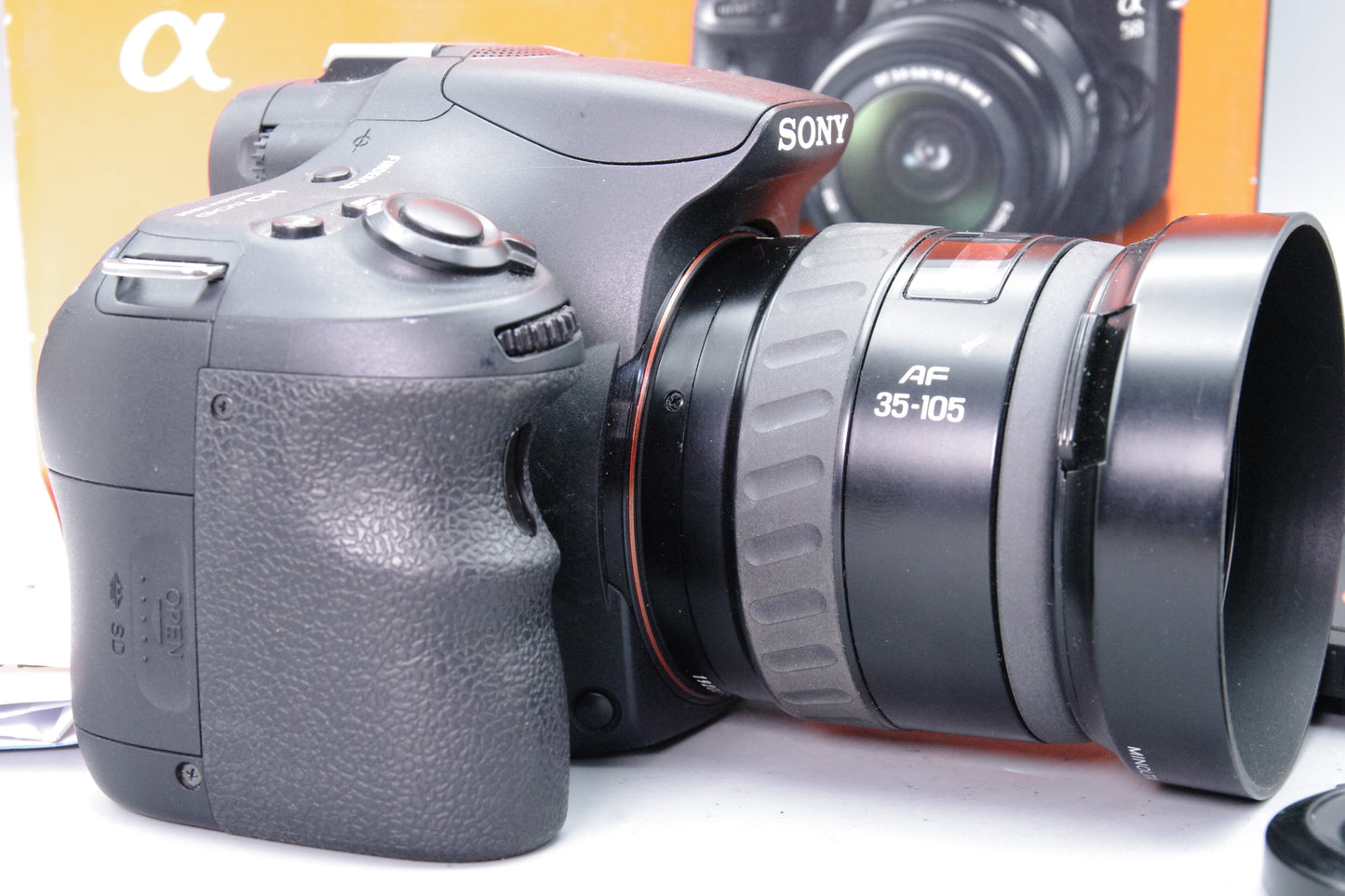 Sony A58 20MP DSLR‑Style Camera + Minolta 35‑105mm Lens – Boxed – S/C 1450