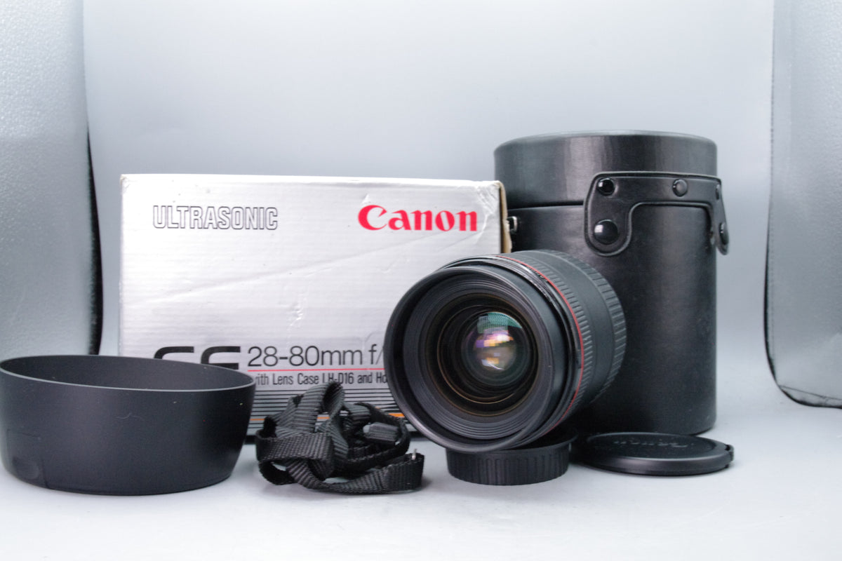 Canon EF 28-80mm f2.8-4 L USM Lens Box Case Hood Caps Excellent