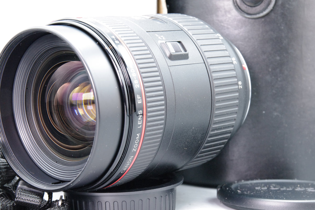 Canon EF 28-80mm f2.8-4 L USM Lens Box Case Hood Caps Excellent