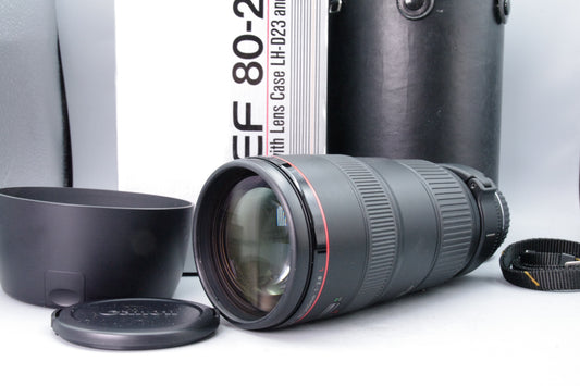 Canon EF 80-200mm f2.8 L Telephoto Zoom Lens Box Case Hood Collar Very Good