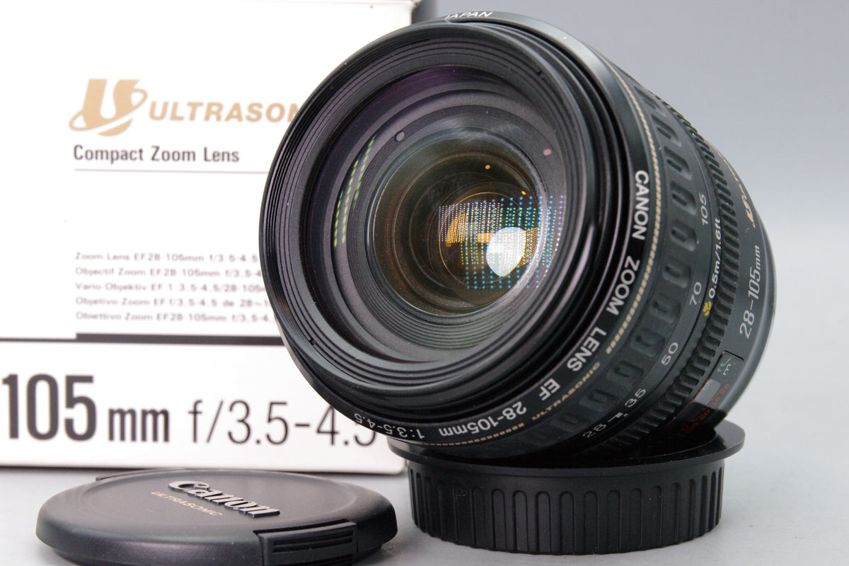 Canon EF 28-105mm f3.5-4.5 USM Zoom Lens Box Caps Excellent