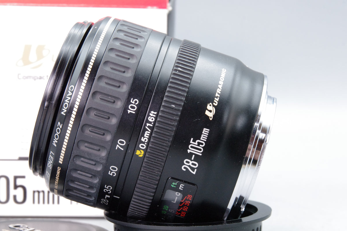 Canon EF 28-105mm f3.5-4.5 USM Zoom Lens Box Caps Excellent