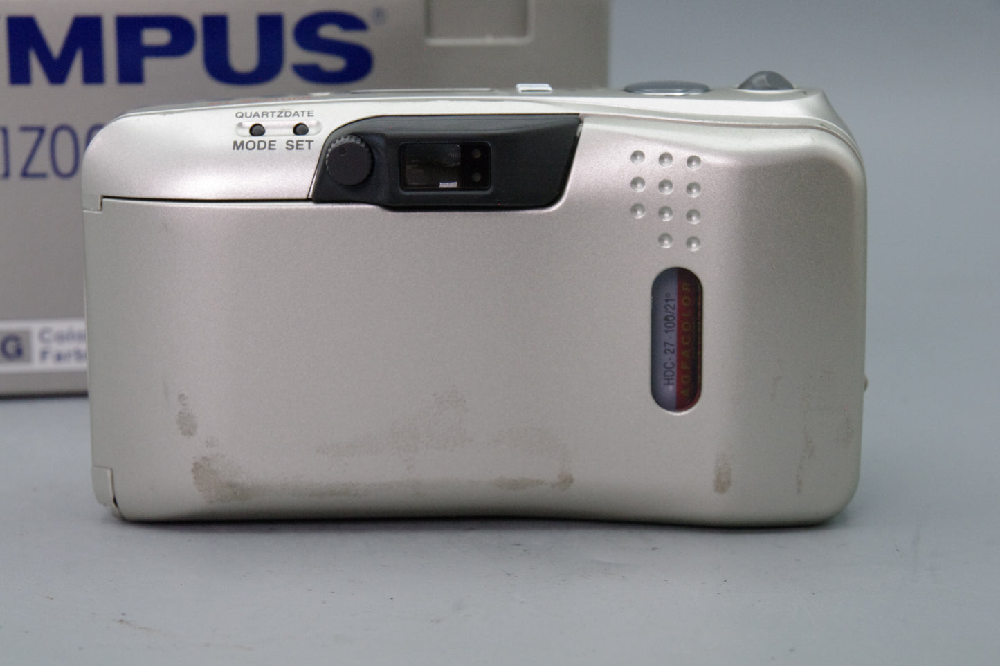 Olympus MJU Zoom 140 Champagne 35mm Film Camera – Tested – Boxed