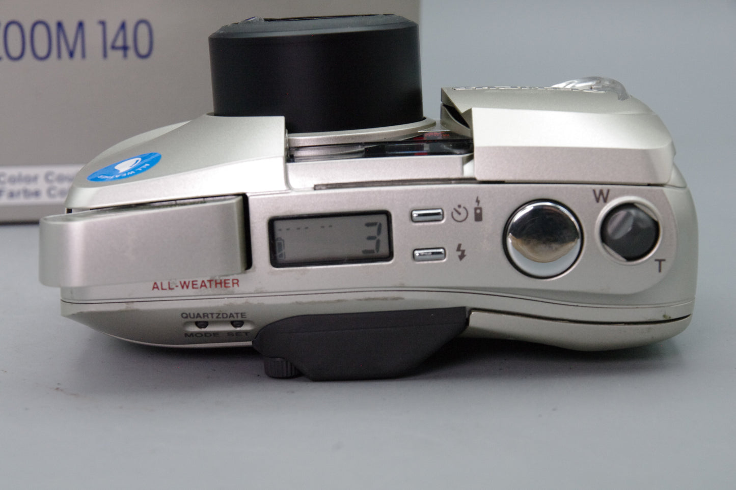 Olympus MJU Zoom 140 Champagne 35mm Film Camera – Tested – Boxed