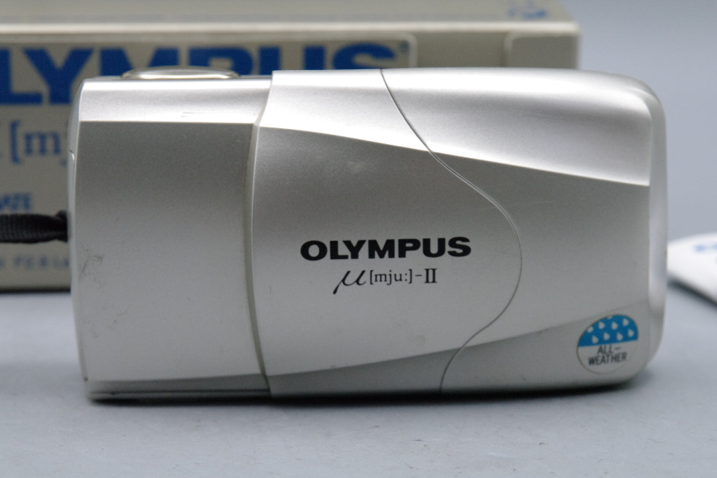 Olympus MJU II 35mm Film Camera Boxed with Paperwork Classic Point & Shoot