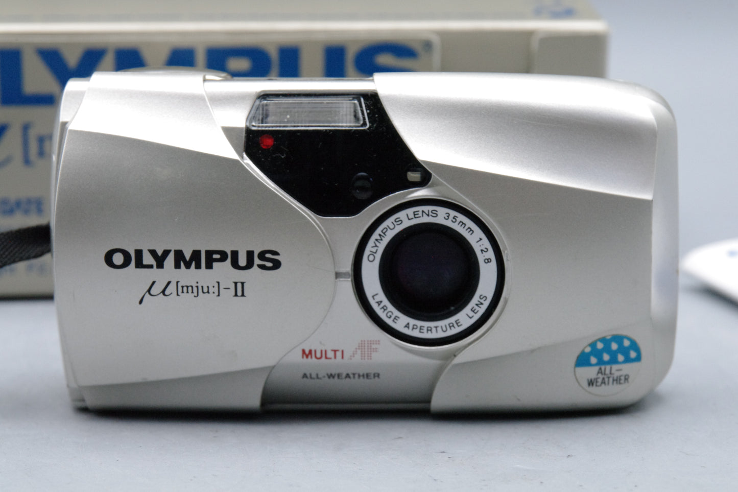 Olympus MJU II 35mm Film Camera Boxed with Paperwork Classic Point & Shoot