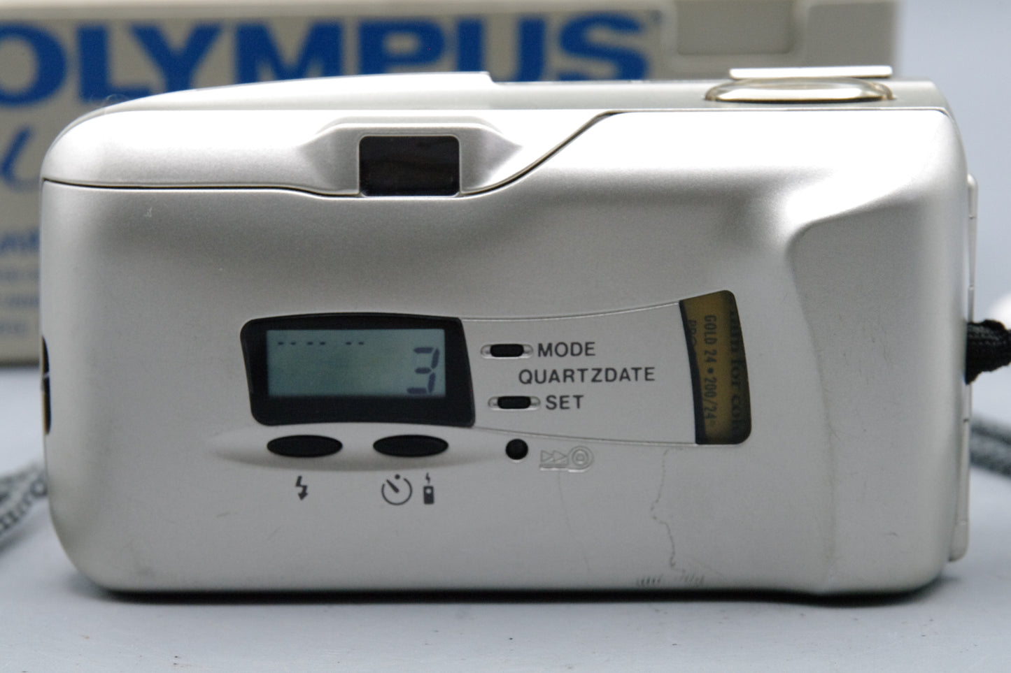 Olympus MJU II 35mm Film Camera Boxed with Paperwork Classic Point & Shoot