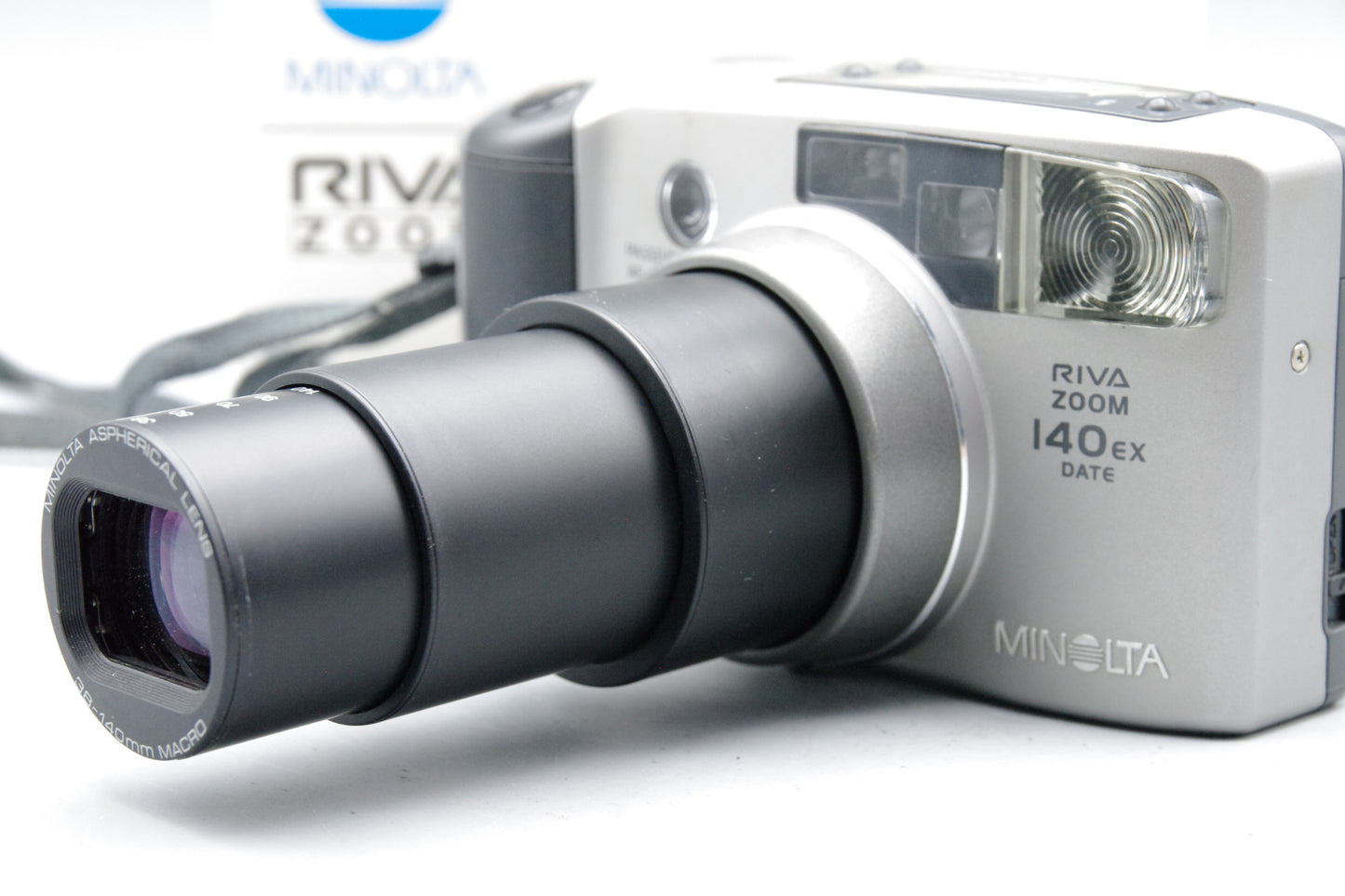 Minolta Riva Zoom 140ex 35mm Film Camera – Boxed – Tested