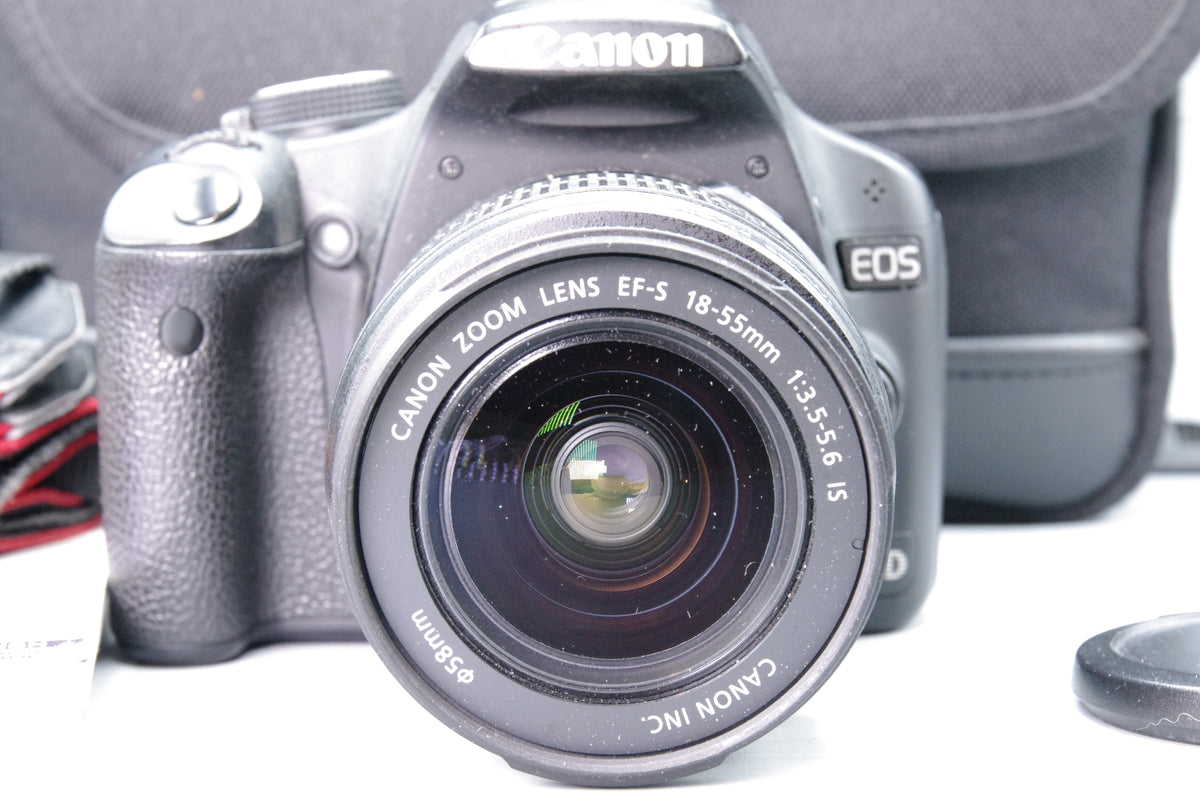 Canon EOS 500D 15.1MP Digital SLR with EF-S 18-55mm IS Lens Bag Manual Set Good