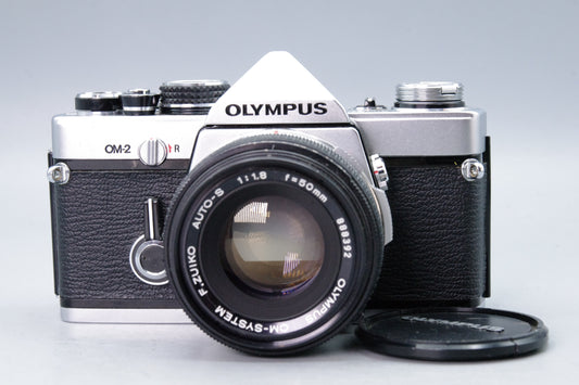 Olympus OM-2 35mm SLR + Zuiko 50mm f/1.8 Lens  - VGC -New Batteries