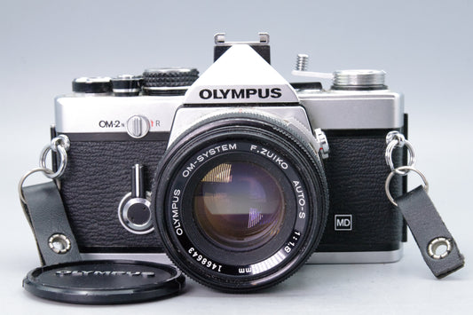 Olympus OM-2N 35mm SLR + Zuiko 50mm f/1.8 Lens – Tested & New Batteries