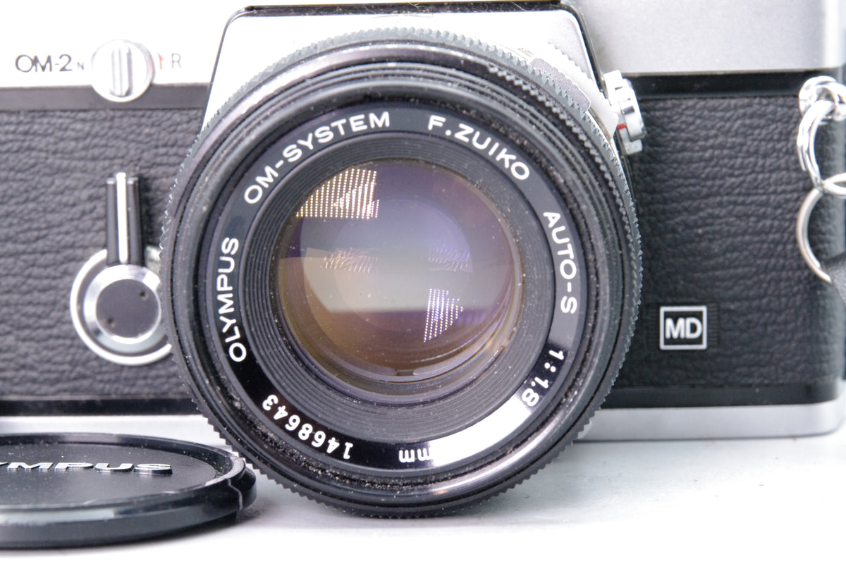 Olympus OM-2N 35mm SLR + Zuiko 50mm f/1.8 Lens – Tested & New Batteries