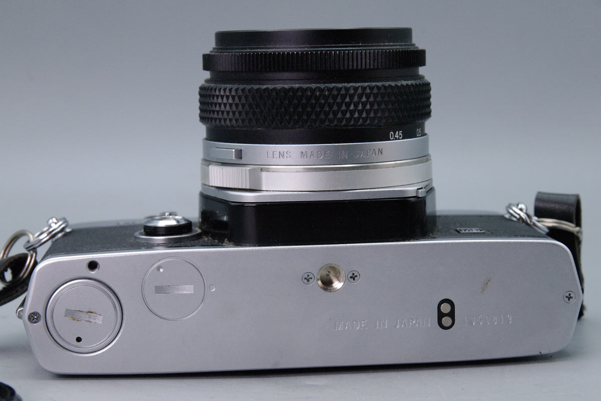 Olympus OM-2N 35mm SLR + Zuiko 50mm f/1.8 Lens – Tested & New Batteries