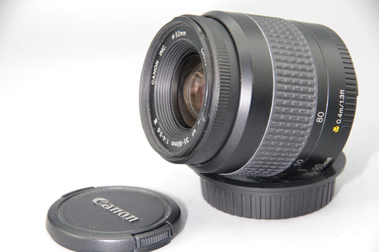 Canon EF 35-80mm f/4-5.6 III AF Lens with Caps – Tested, Very Good