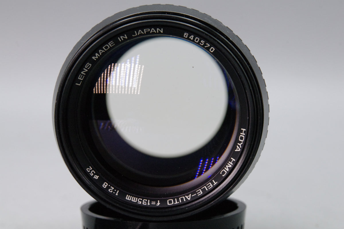 Hoya HMC Tele-Auto 135mm f2.8 Portrait Lens Olympus OM Mount Caps Excellent