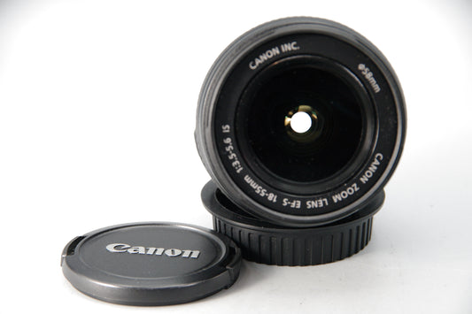 Canon EF‑S 18-55mm IS Lens f/3.5-5.6 – Excellent, Tested, With Caps