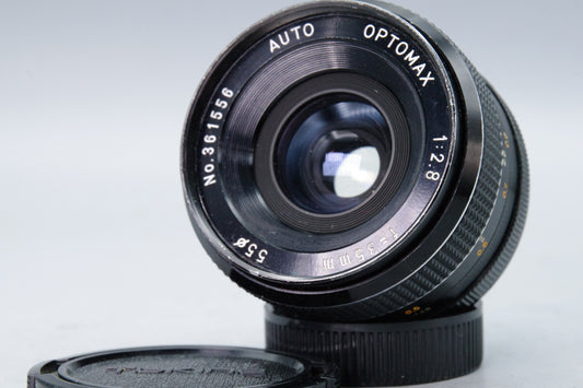Auto Optomax 35mm f2.8 Wide Angle Lens M42 Screw Mount Caps Very Good