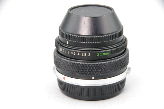 Olympus Zuiko Auto-Macro 20mm F2 Lens – OM Mount – Rare Vintage Macro