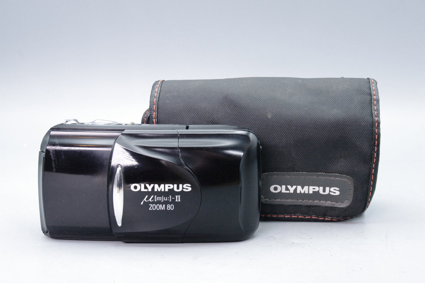 Olympus MJU Zoom II 80 Black Camera – 38–80mm Lens – VGC Tested – With Case