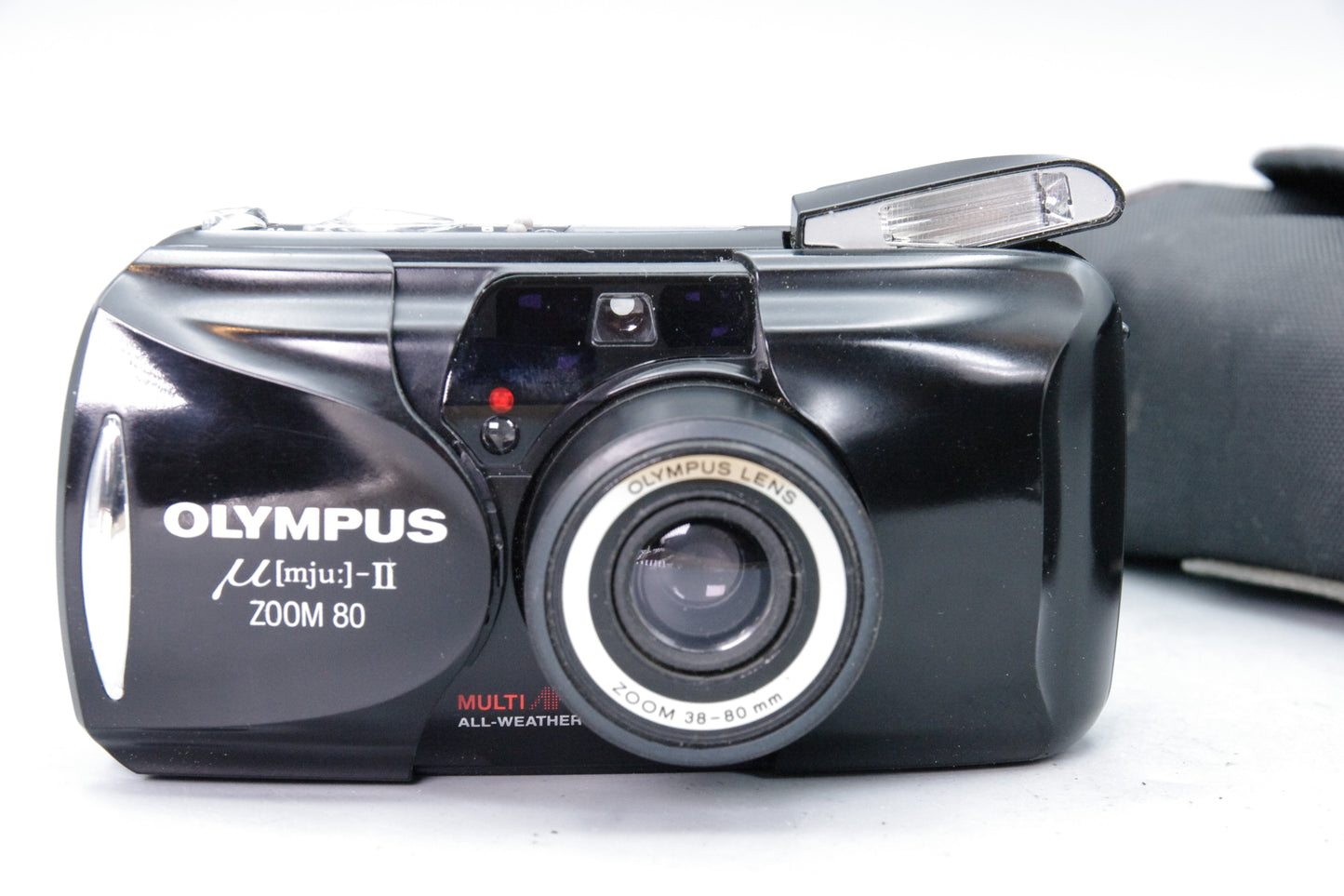 Olympus MJU Zoom II 80 Black Camera – 38–80mm Lens – VGC Tested – With Case