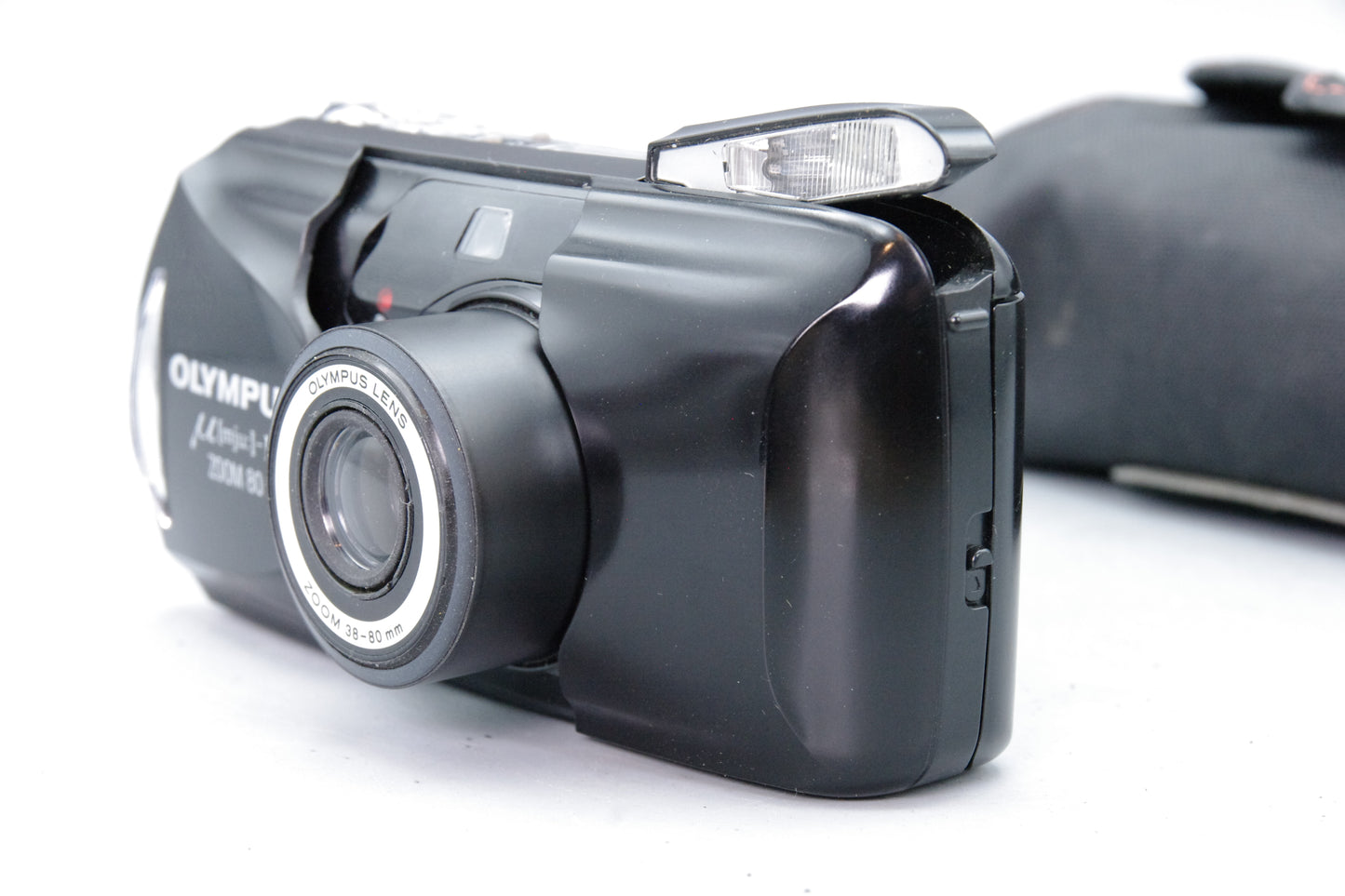 Olympus MJU Zoom II 80 Black Camera – 38–80mm Lens – VGC Tested – With Case