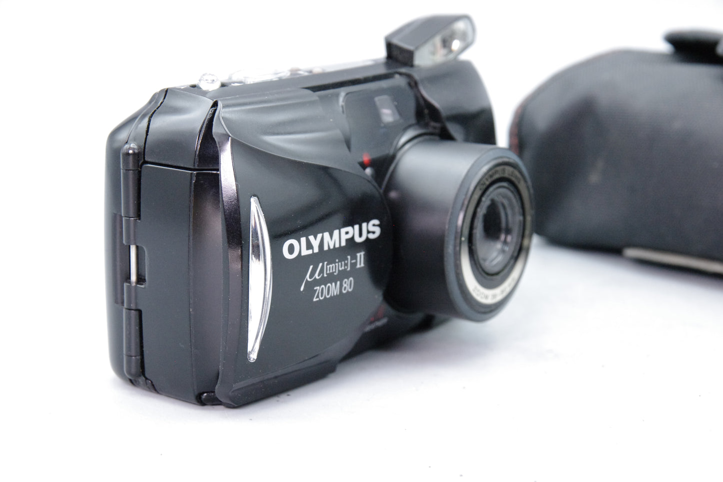 Olympus MJU Zoom II 80 Black Camera – 38–80mm Lens – VGC Tested – With Case