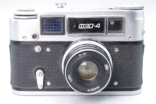 Soviet FED‑4 35mm Rangefinder – 53mm f/2.8 Lens – VGC