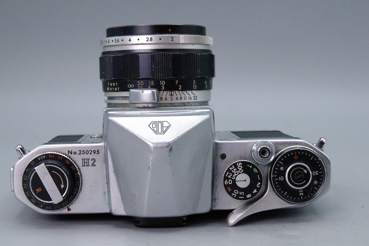 Asahi Pentax H2 35mm SLR with Auto-Takumar 55mm f2 Lens Spares or Repair
