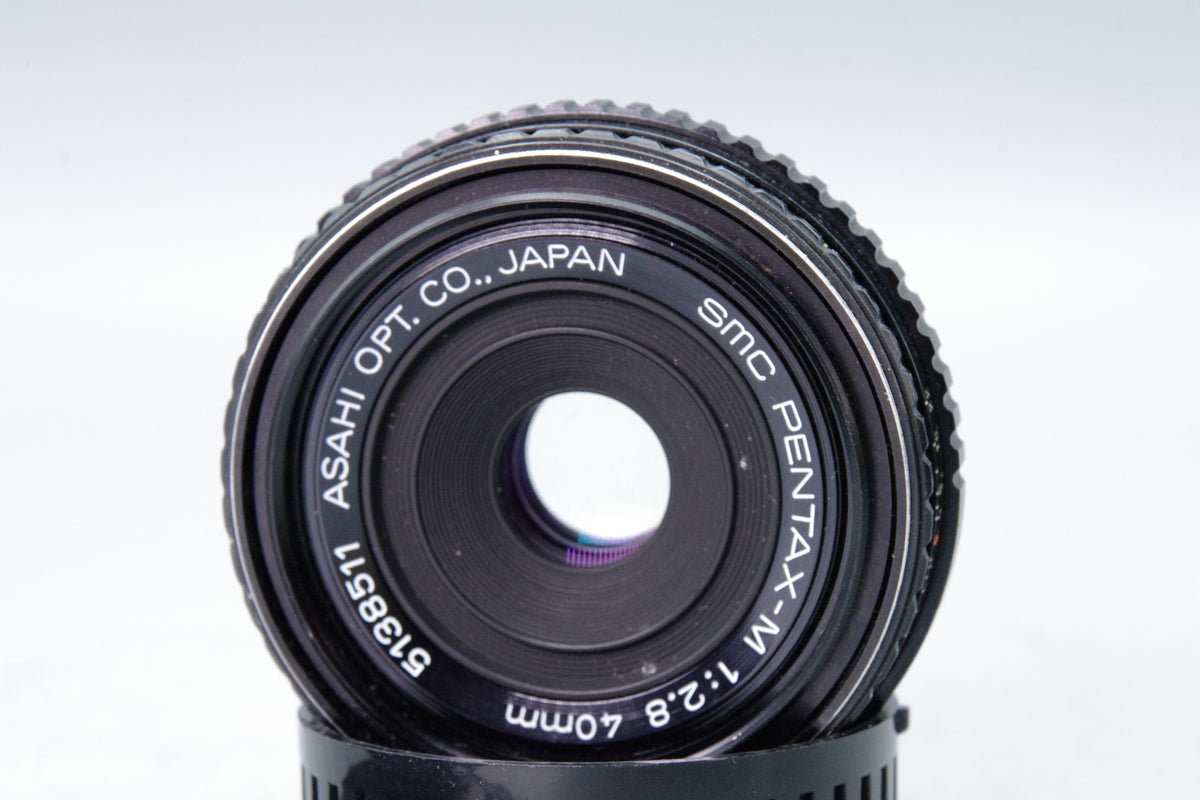 SMC Pentax-M 40mm f2.8 Pancake Lens Pentax K Mount Cap Excellent