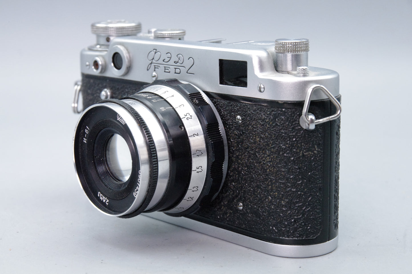 FED-2 35mm Rangefinder Camera with 52mm f/2.8 Lens - Excellent
