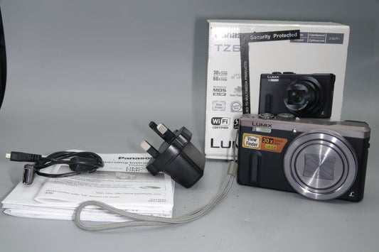 Panasonic Lumix DMC-TZ60 – Boxed – 18.1MP – Leica 30x Zoom – GPS &amp; Wi-Fi