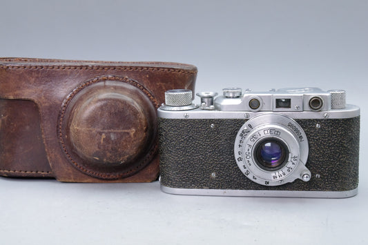 FED‑1g 35mm Rangefinder with FED 50mm f/3.5 Lens and Case – Very Good