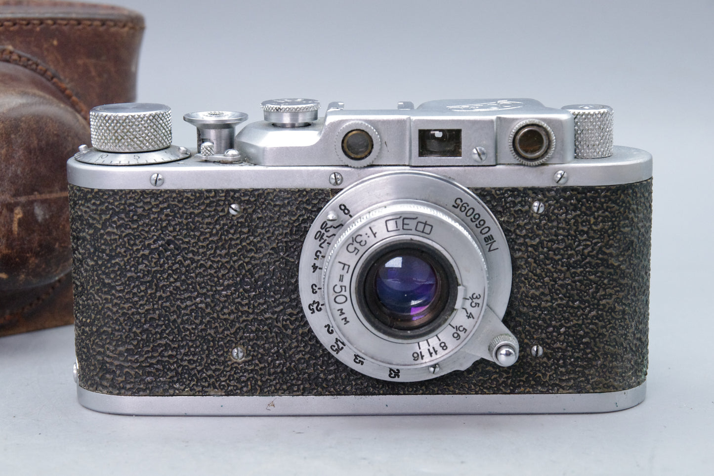 FED‑1g 35mm Rangefinder with FED 50mm f/3.5 Lens and Case – Very Good