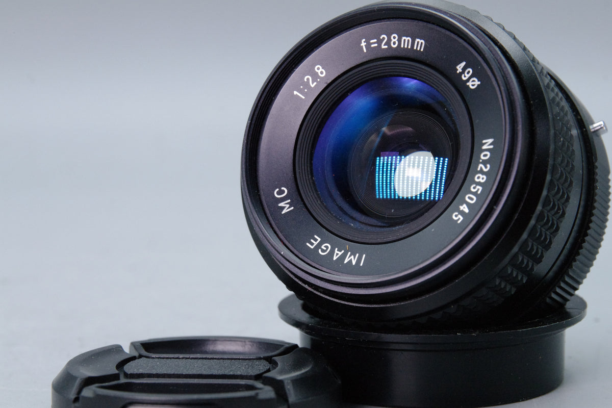 Image MC 28mm f2.8 Wide Angle Lens Pentax PK Mount Caps Excellent